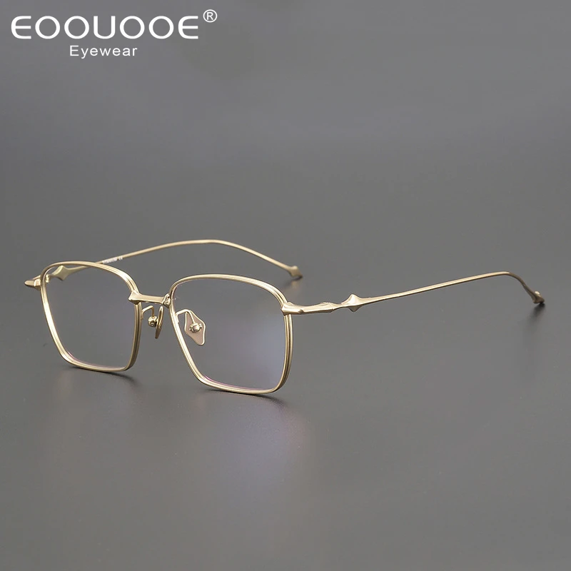 

2024 Korean ABA Eyeglass Titanium Retro Square Optical Glasses Frames Men Women Eyeglasses Frames Prescription Reading Eyewear