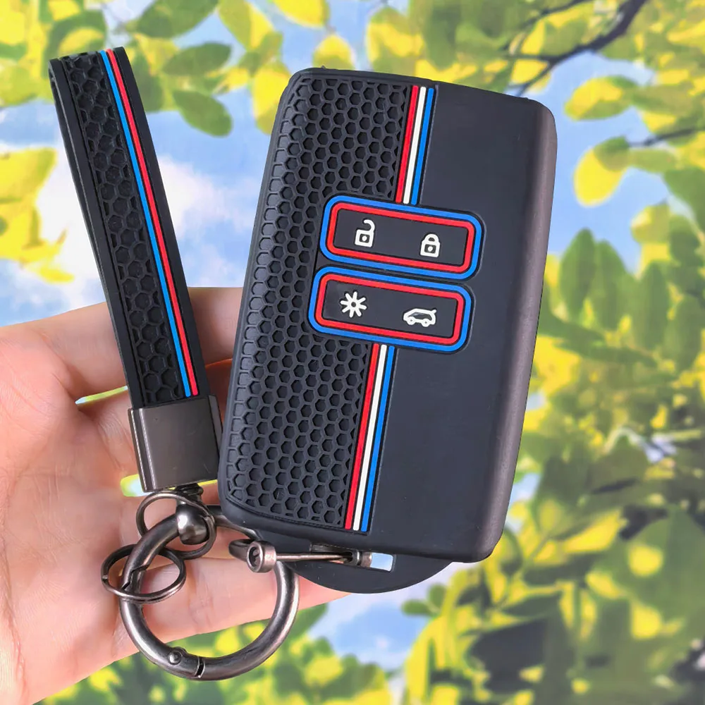 Fashion Vehicle Remote Key Cover With Keychain For Alpine A290 GTS A110 Espace Austral Duster Lodgy Spring Koleos Captur Kadjar