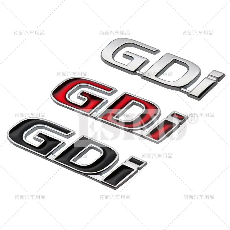 3D GDi Car Trunk Zinc Alloy Adhesive Badge Emblem Rear Body Tailgate Adhesive Badge for Hyundai Sonata IX35 Tucson Elantra