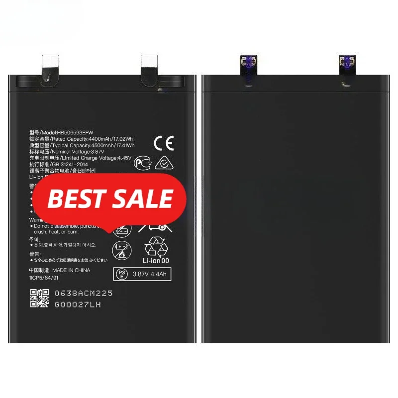 HB506593EFW for Huawei Nova 10 Pro/Nova11 Pro/Nova11 Ultra/Hi Nova10 Pro/Hi Nova11 Pro Mobile Phone Battery Replacement Bateria