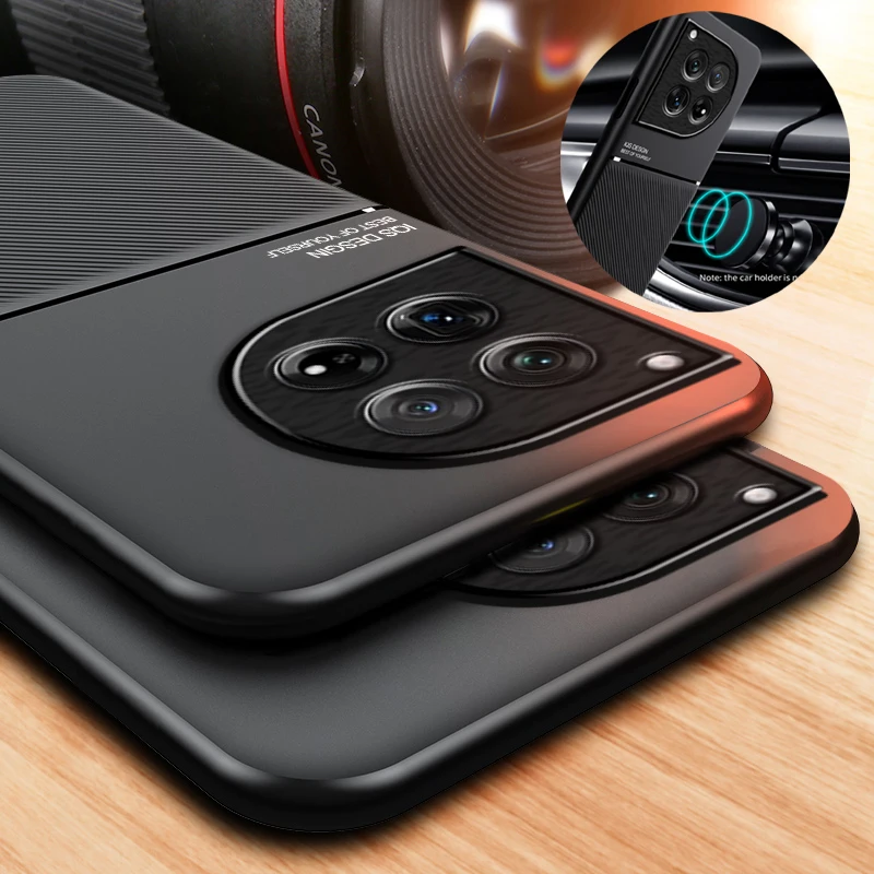 حافظة لهاتف OnePlus 7 13 12 9RT 11R 10T 8 Pro عدسة واقية مدمجة في لوحة معدنية حامل السيارة الغطاء الخلفي #2