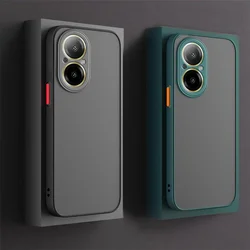 Shockproof Armor Matte Case For Realme C67 4G C65 Soft TPU Bumper Clear Hard PC Cover Capas On Realmi 11 Pro+ 12 ProPlus C53 C55