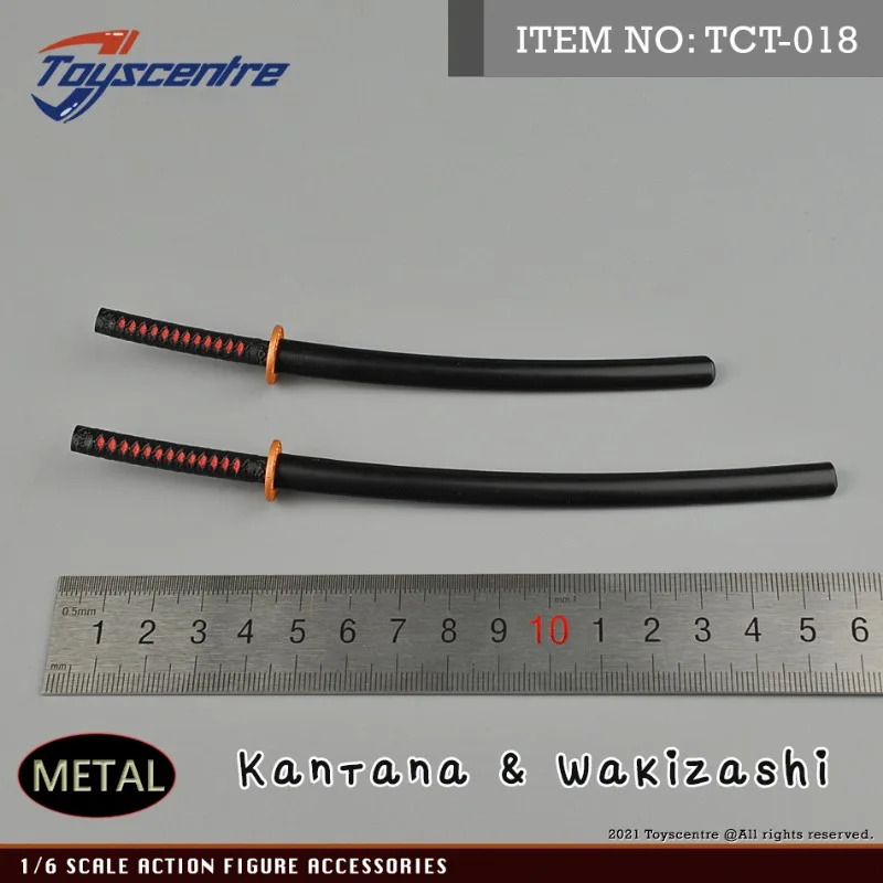 Toys Sentre 1/6 Soldier Katana Metal Sword Model Scene Accessory for 12