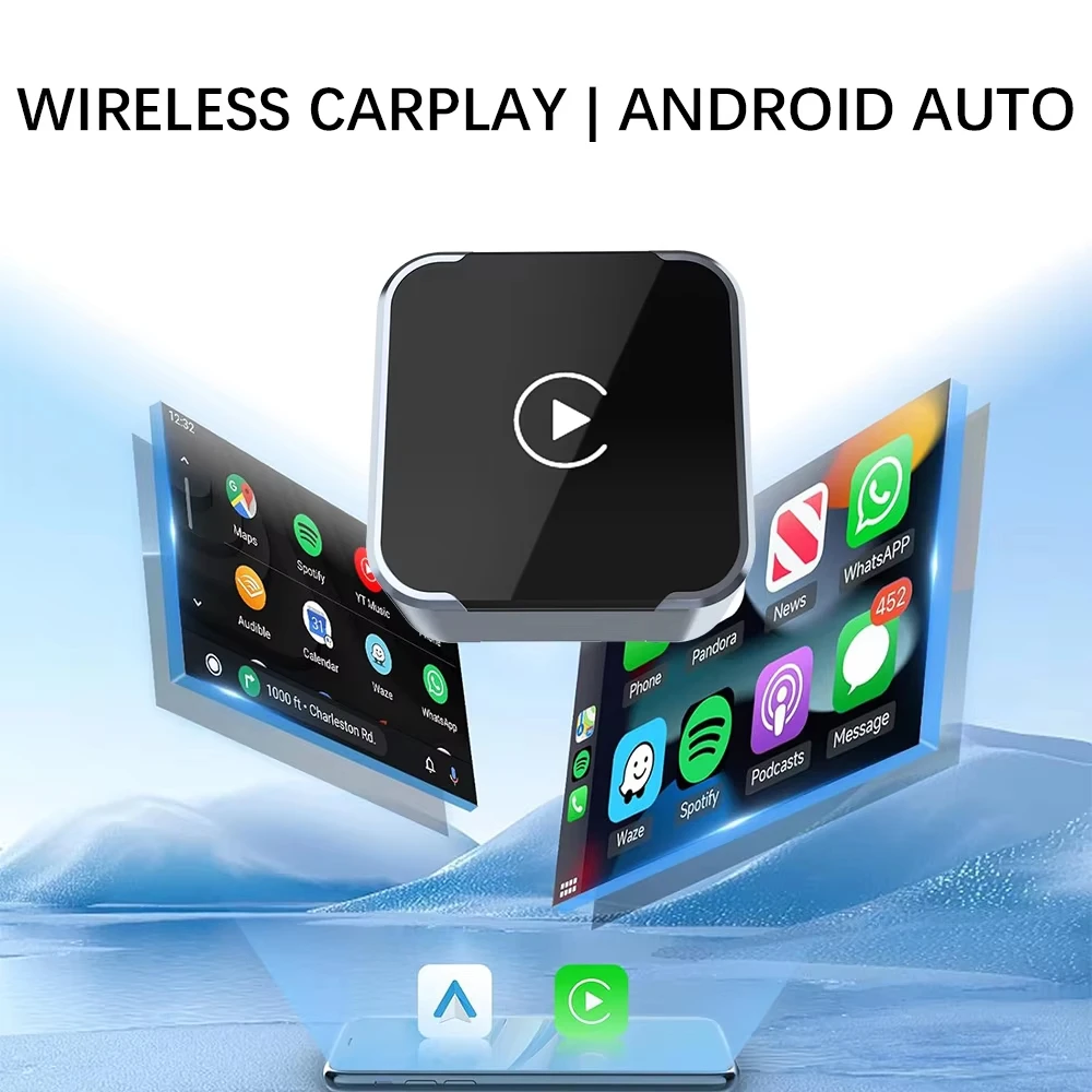 

2026 NEW USB Dongle Carplay Airplay Android Auto Adapter Car Connectivity Wireless Audio Streaming Device