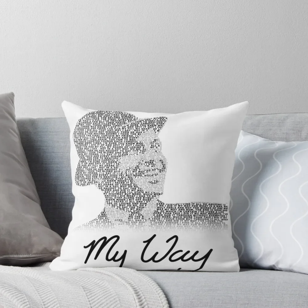 

My Way Throw Pillow Christmas Covers Bed pillowcases Throw Pillow Covers pillow