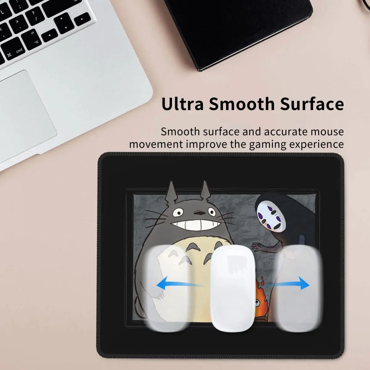 Multi-size Mouse Pad Three Ghibli Friends Gamer PC Laptop Mats Keyboard Carpet Computer Gaming Office Accessories Desk Mat
