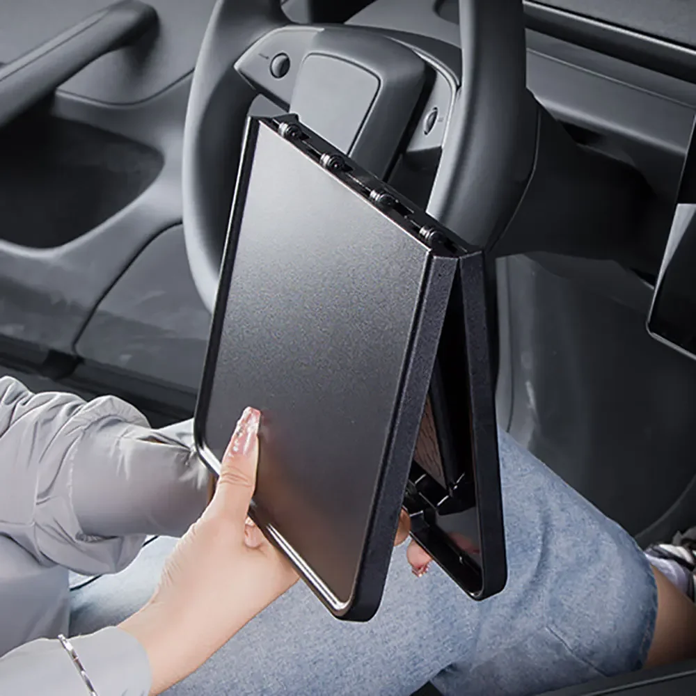 For Tesla Model Y Model 3 2020-2024 Foldable Eating Food Table Tray Center Console Organizer for Road Trips Autopilot