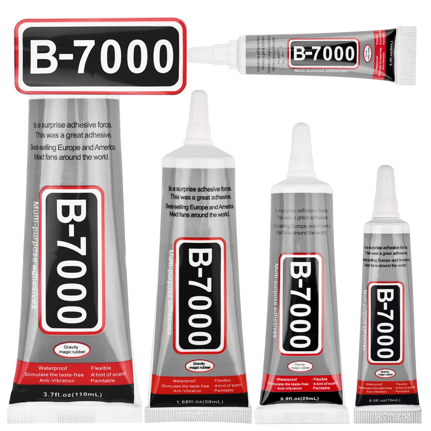 15/25/50/110ml B-7000 Glue T-8000 Adhesive Epoxy Resin Repair Cell Phone Touch Screen Liquid Glue With Precision Applicator