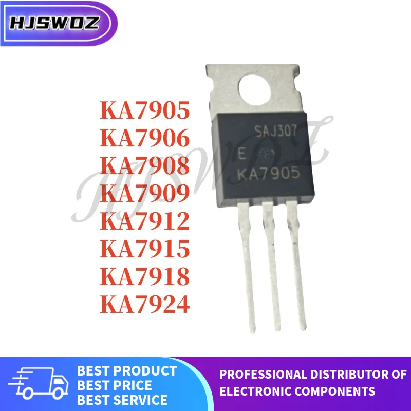 10PCS KA7909 KA7908 KA7905 KA7924 KA7918 KA7912 KA7915 KA7906 TO-220 MOSFET Brand New In Stock