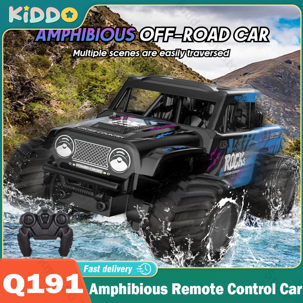 

Q191 RC Car Amphibious Remote Control Car Racing Drift 2.4G Multi Terrain Off-road Ruggy Climbing Car Boy Toy Christmas Gift