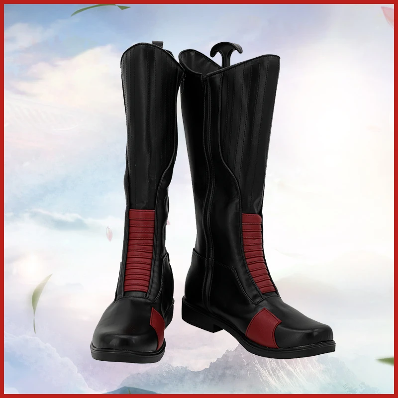 Hombres Flash Barry Allen Cosplay zapatos Halloween carnaval fiesta adultos hombres PU botas de cuero