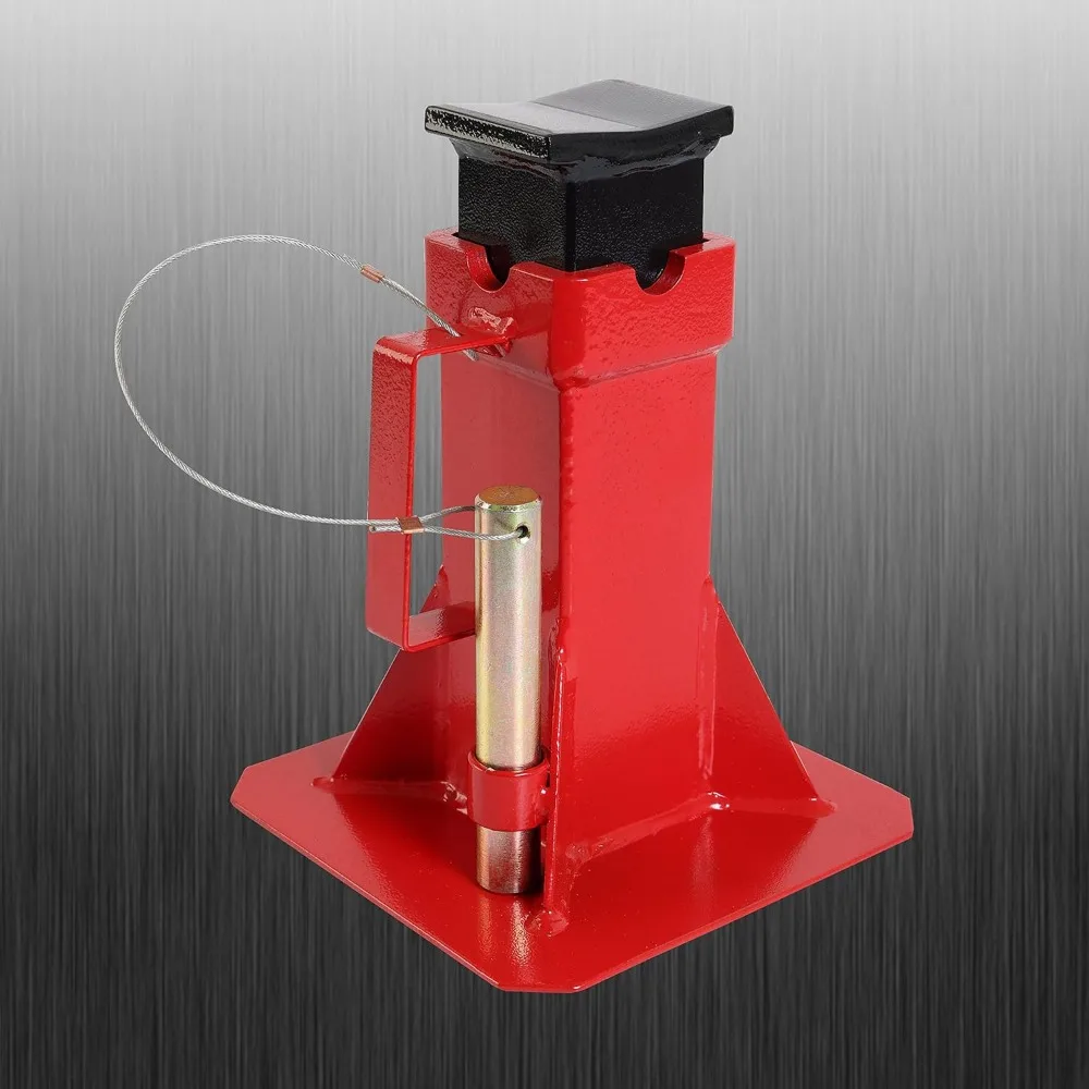 حامل جاك للسيارات قابل للتعديل على شكل دبوس شديد التحمل، سعة 12 طن، أحمر، زوج