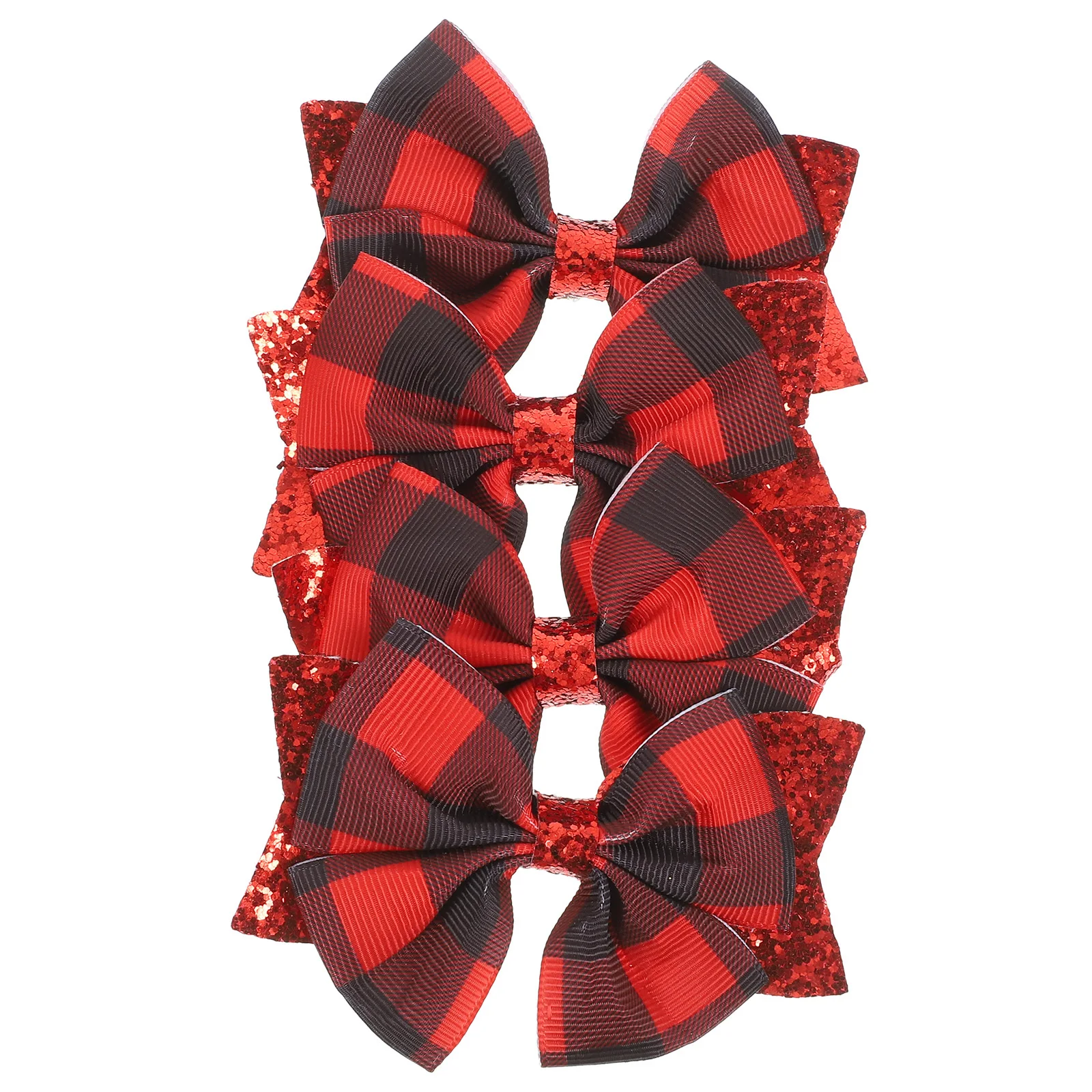 

4Pcs Bow Hair Clips Classic Plaid Bow Clips for Women Lightweight Cute Hair Accessories for Weddings Birthday Proms