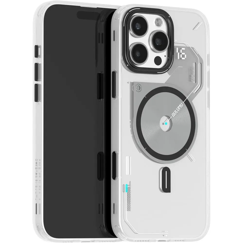Magnetic Thermal iPhone 16 Pro Case | Enhanced Camera Controls | IMD Tech | Magsafe Compatible | Full Coverage | Transparent Whi