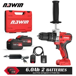 NAWIN 150NM Cordless Drill Industrial Grade Brushless Impact Drill 1/2