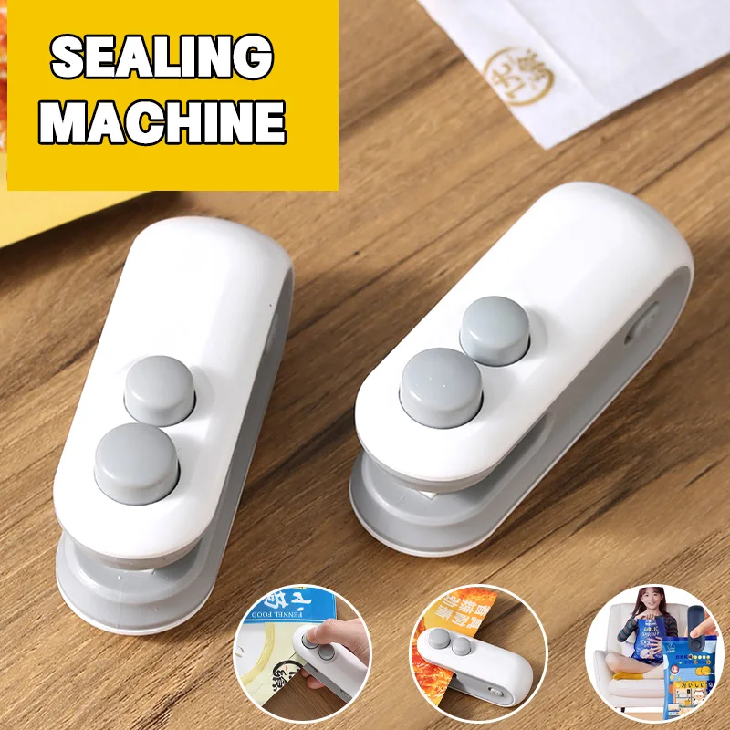 Heat Sealer For Snacks Portable Sealer Mini Heat Bag Sealing Machine Food Packaging Heat Sealer Household Moisture-Proof Tool