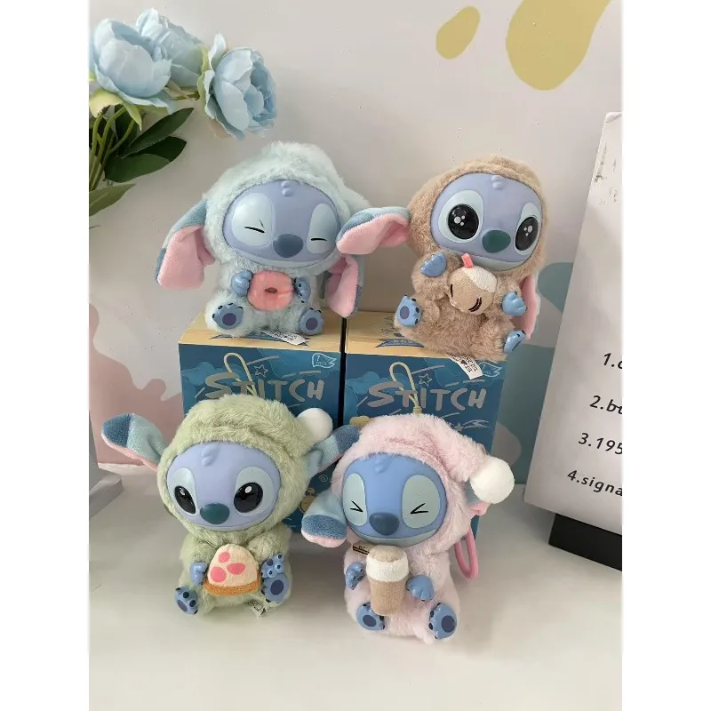 디즈니 유명 캐릭터 스티치 신규 컬렉션 시리즈 블라인드 박스 비닐 플러시 스티치 장난감 인형 미스터리 박스 수집가용 장난감