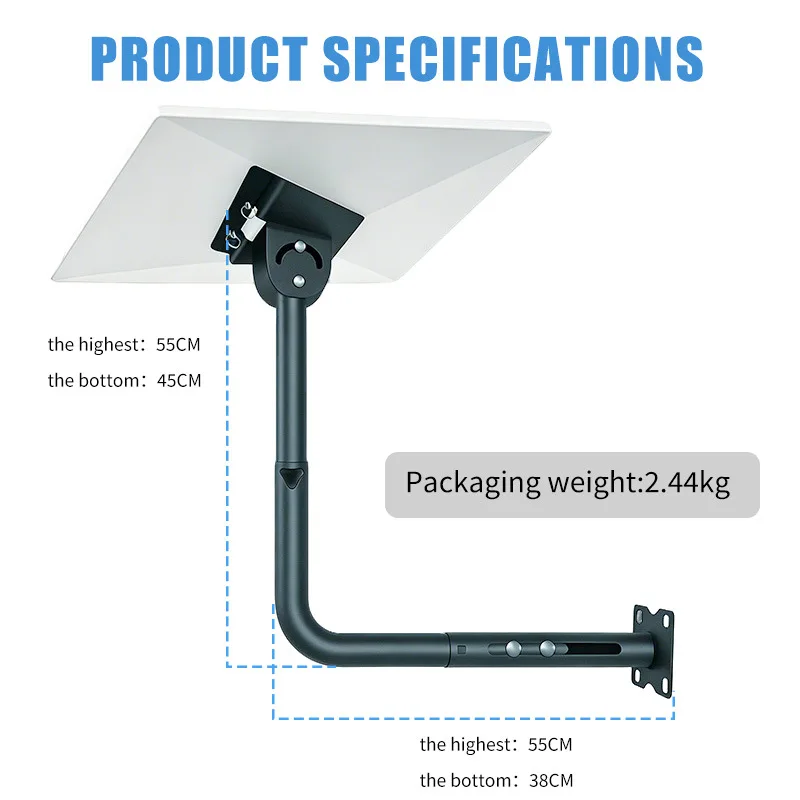 Starlink Telescoping Elbow Mount Roof Gen 3 Wall-Mount Bracket V3 Pipe Adapter Stent-type Model FN-053 for Roof Antenna Mounting
