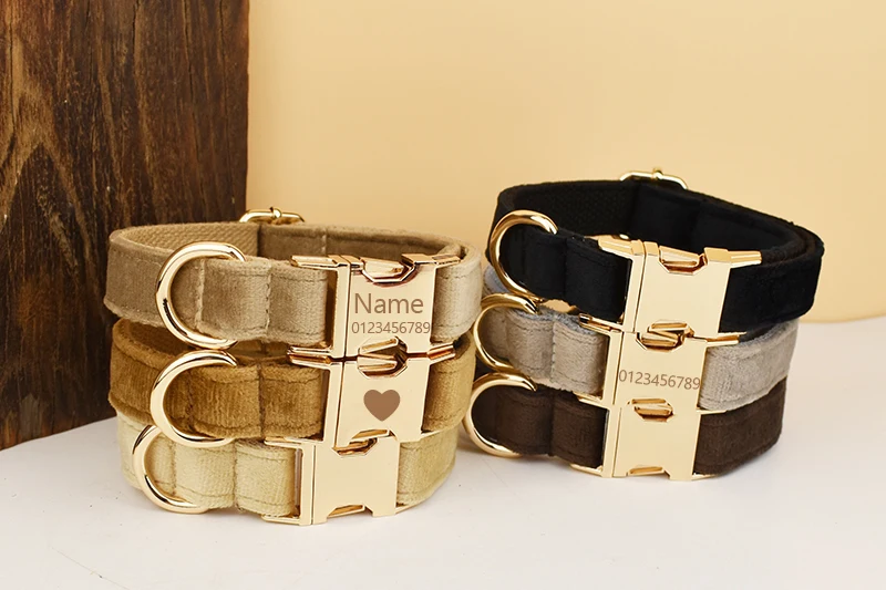 Luxuriöses Personalisiertes Hundehalsband-Geschirr-Leine-Set, Maßgefertigtes Logo Abnehmbares Hundehalsband mit Fliege, Hundehalsband-Leine DIY – Detail 2