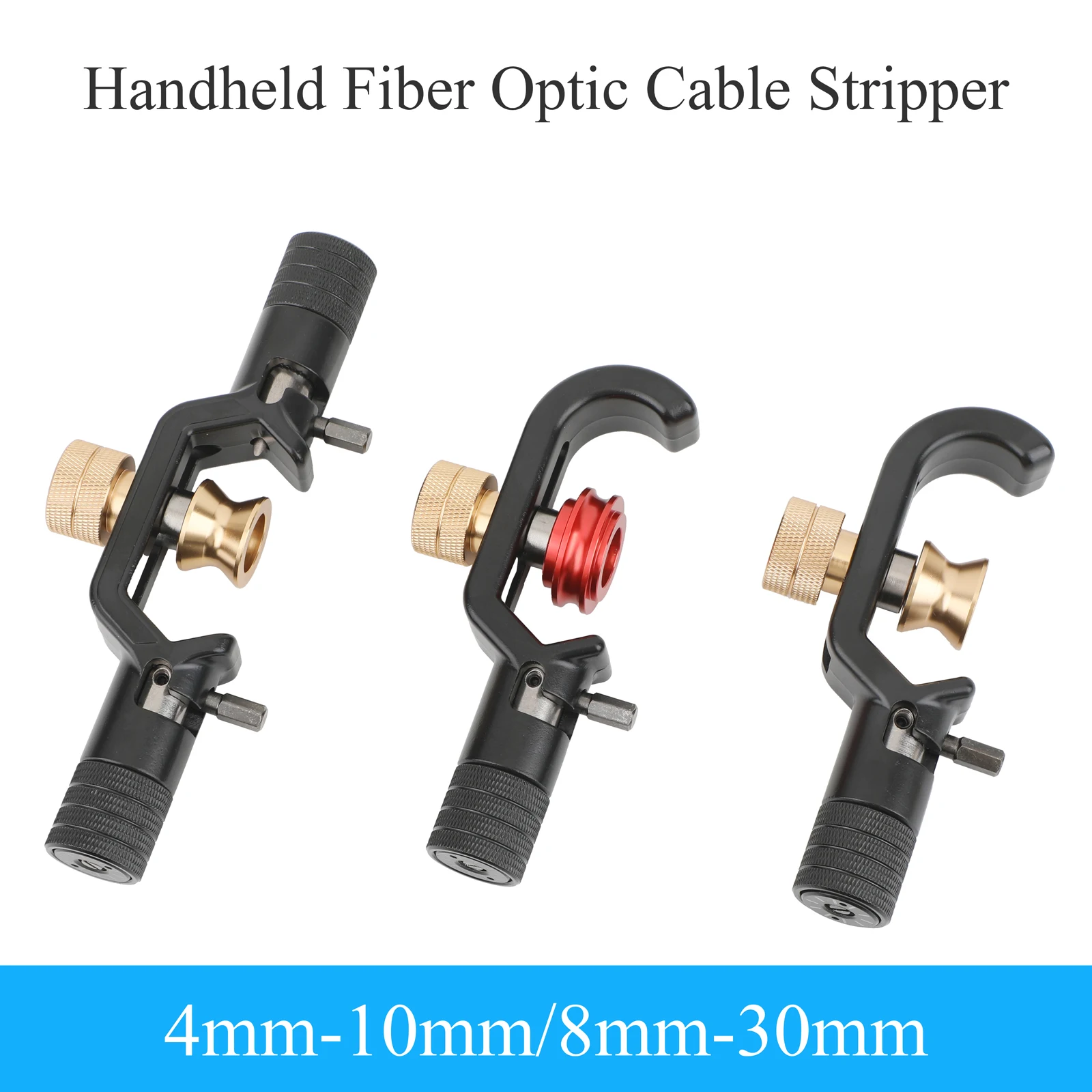 

4-10/8-30mm double/single end vertical and horizontal armor wire stripper and jacket separator for cable optical fiber