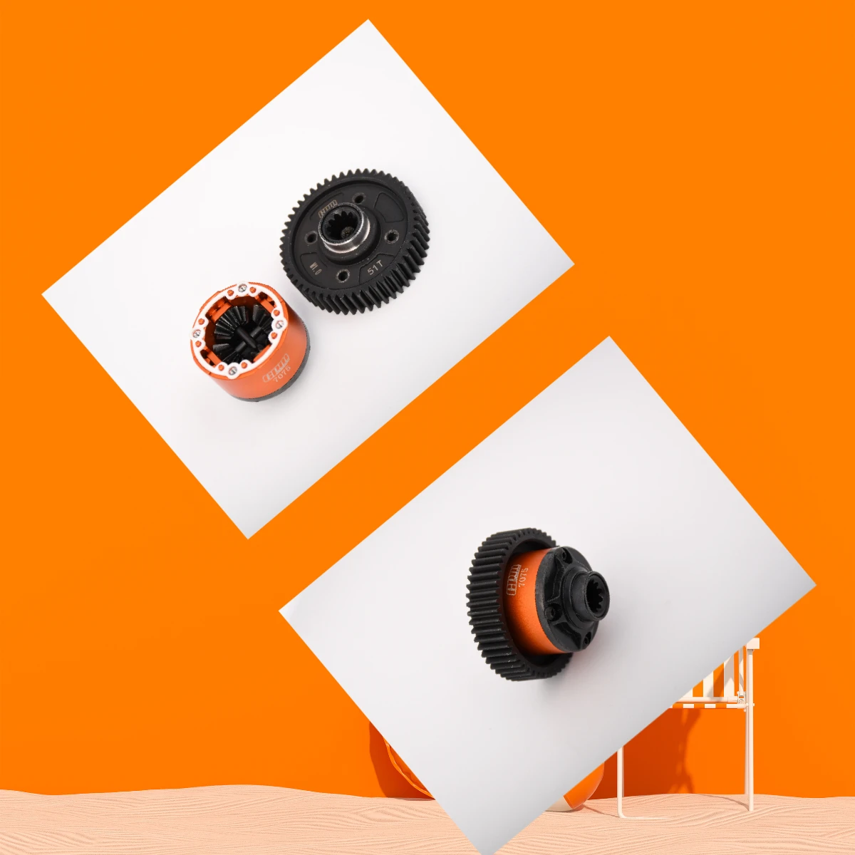 

GPM TRAXXAS X-Maxx XRT 8S-78086-4 For Carbon Steel +7075 Alloy Center Complete Differential