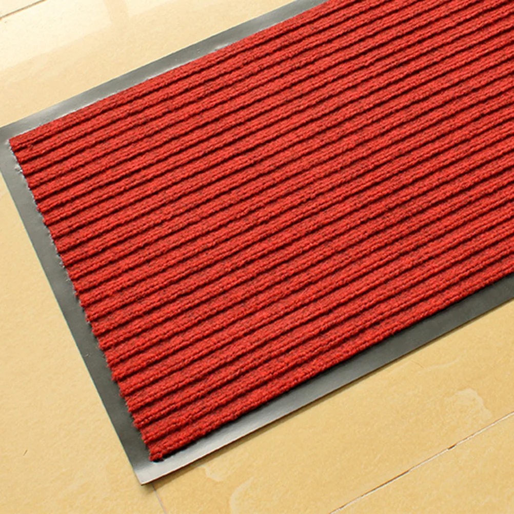 

Non slip PVC Doormat Durable Entrance Mat Washable Outdoor Indoor Red Color Strong Sand Scraping Easy Clean