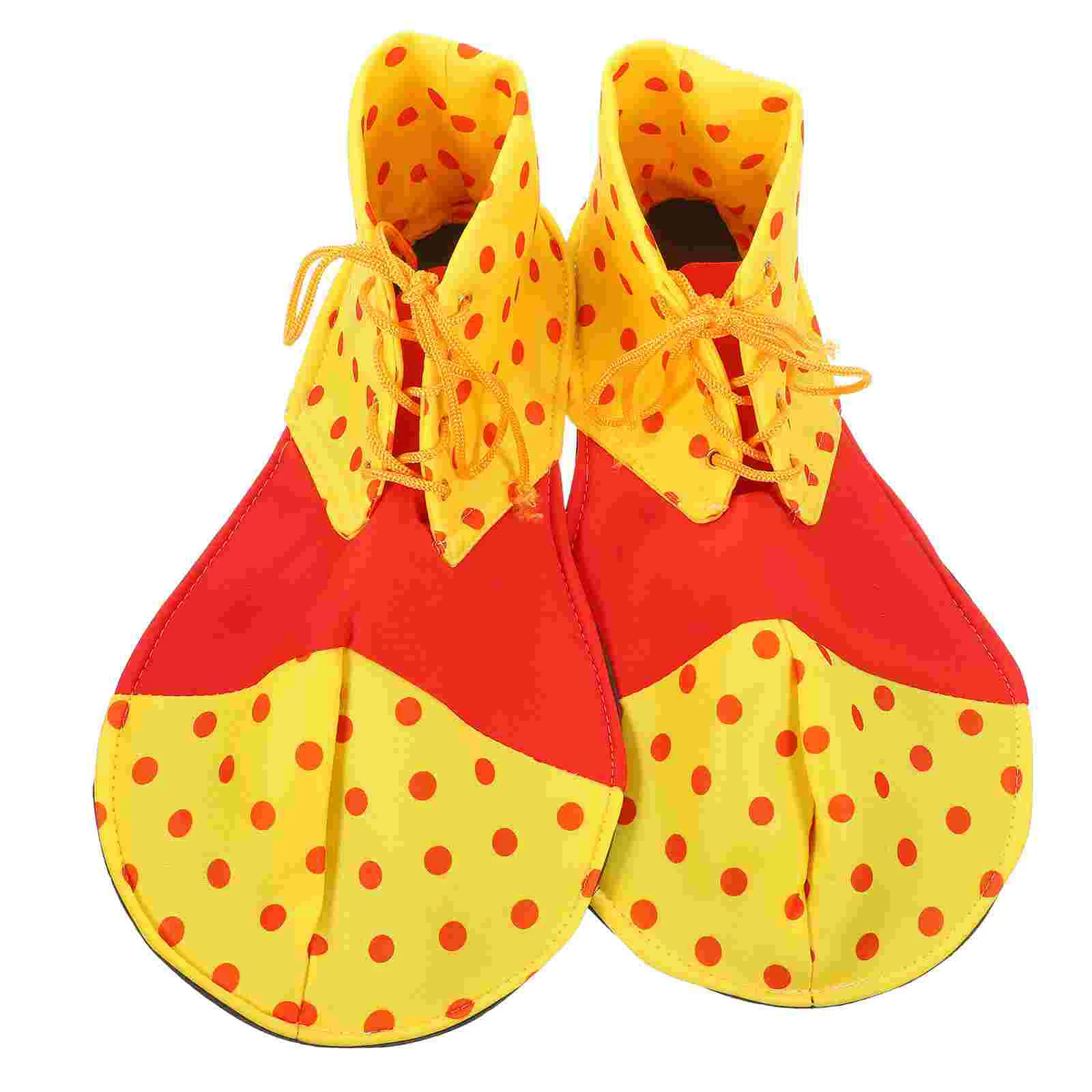 Large Clown Shoes Dot Halloween Costume Clown Shoes for Women Men (One Size) clown shoes adult men clown shoes women