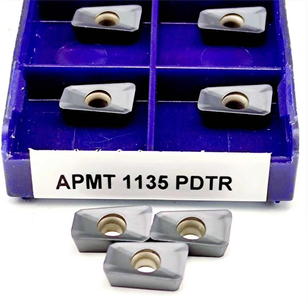 APMT1135 PDTR LT30 Inserto per fresatura Inserti in metallo duro Utensile per tornitura Utensili per tornio in metallo CNC APMT 1135 Utensile da taglio di alta qualità