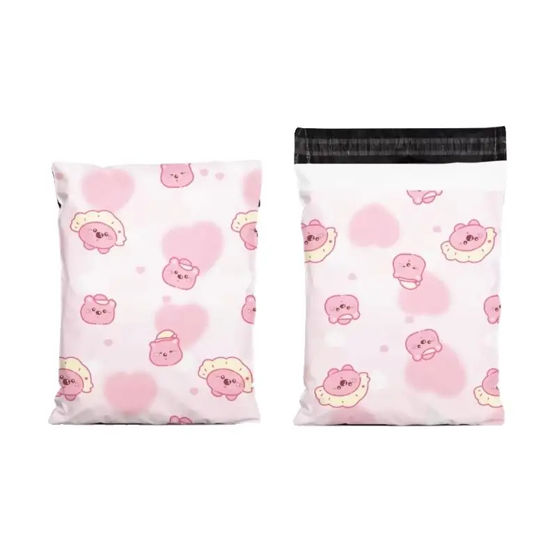 

Cartoon Cute pink Envelope Customizable Sending Package Mailing Bags To Pack Products Shipping Small Business Supplies Letter