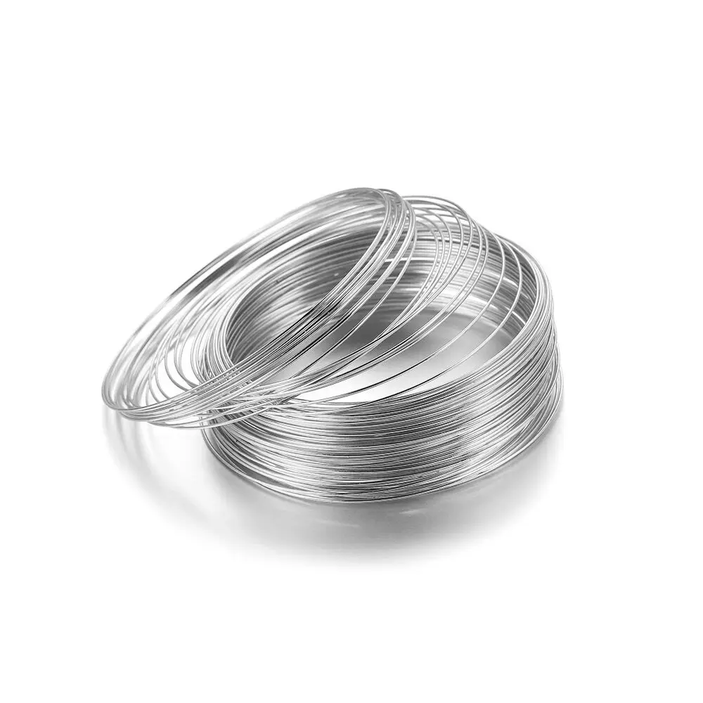 Memory Wire about 50 Loops Necklace Choker Collar 115mm