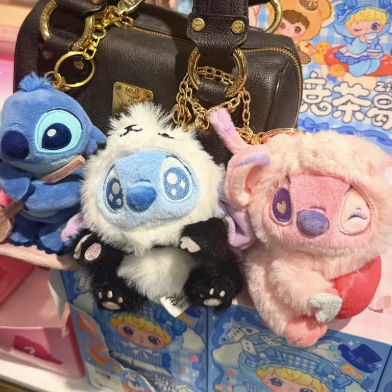 

Disney Stitch Animal Party Series Blind Box Anime Peripheral Kawaii Stitch Angel Figure Doll Bag Pendant Children Toy Gifts