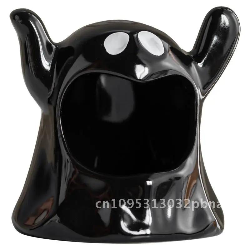 Cute Ghost Multicolor Ceramic Candle Holder Crafts Halloween Atmosphere Decorative Ornaments