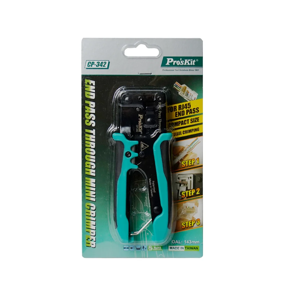 Pro’sKit CP-342 End Pass Through Mini Crimper: The Precision Tool Electricians Actually Use Daily