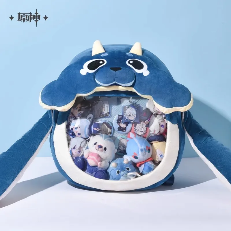 Genshin Impact Official Anime and Game Peripheral Harumi Series Fontemer Aberrant Pafumon Enjoy Cuddle Plush Shoulder Pain Bag