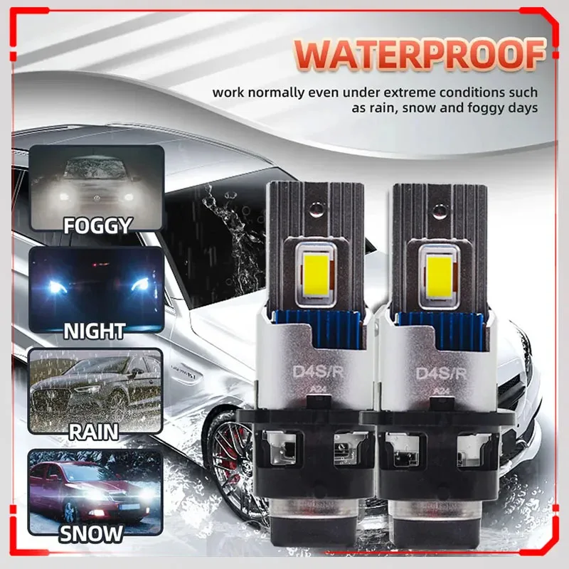 2 قطعة D2R D4R D4S D2S LED لمبات استبدال لتويوتا أفالون بريوس سولارا فينزا لسوبارو لكزس مدى أكورا كانبوس سيارة LED لمبة #5