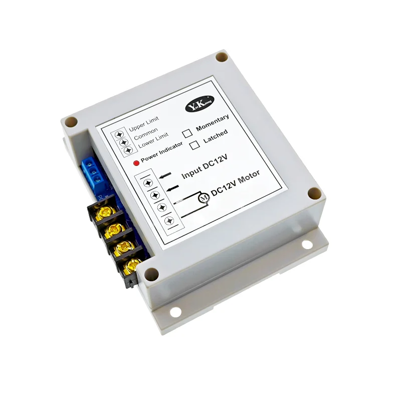 DC12V 2CH Motor Remote Control Switch Motor Forwards Reverse Up Down Stop Door Window Curtain Wireless TX RX Wire Limited Switch