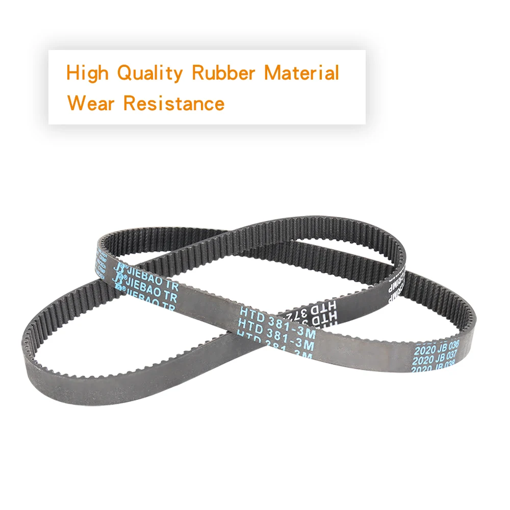 Correia de transmissão do laço fechado, roda da polia, largura do HTD3M-378, 381, 384, 387, 390, 393, 396, 399, 402, 405/408, 3m, 10mm, 15mm, 3m