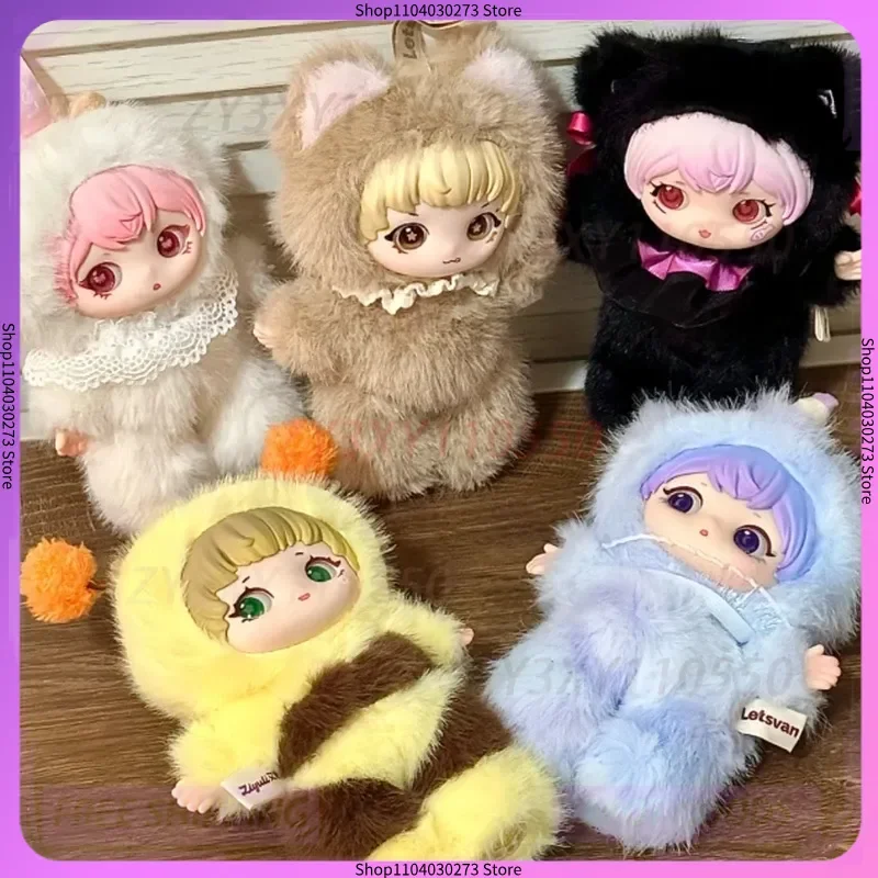 

Подлинная серия Letsvan Ziyuli Animal Party, слепая коробка, загадочная коробка, игрушки, милая экшн-фигурка аниме, кавайная модель, подарок