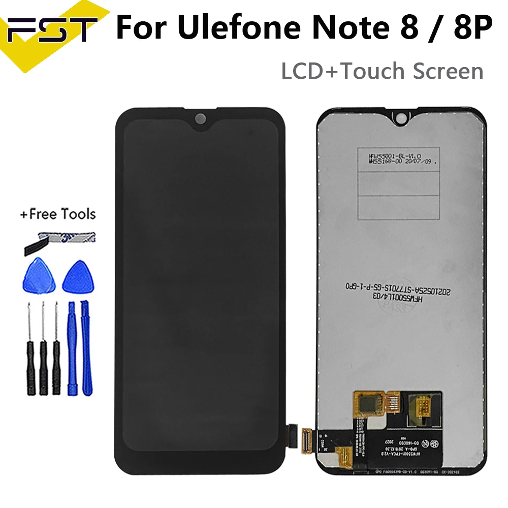 New 5.5'' Original 100% Tested for Ulefone Note 8 LCD Display Touch Screen Digitizer Assembly for Ulefone Note 8P LCD Repair