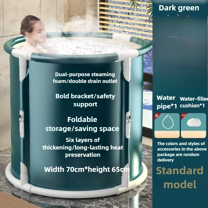 

Foldable Bath Bucket PVC Material Hot Bath Ice Bath Ice Therapy Sauna Adult bathtub Bathtubs for The Baby Large Family Pool