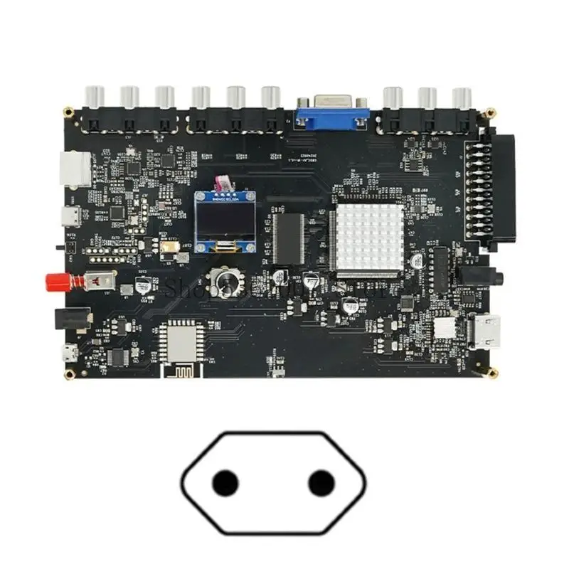 Scart YPbPr Video Converter with Remote for Consoles Video Audios Converter 40JB