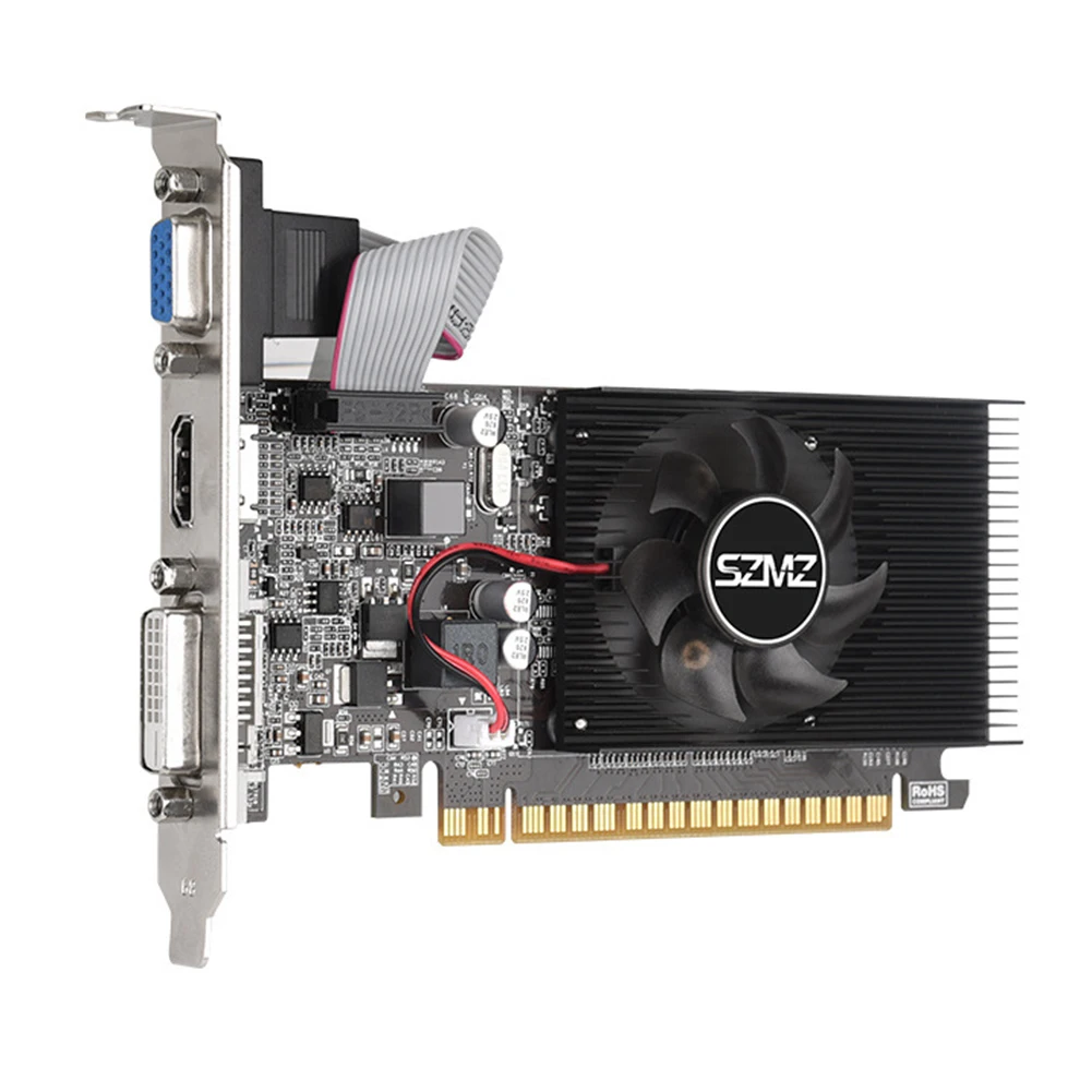 

GT210 1G Graphics Card with DVI VGA HDMI-Compatibe Port Video Card 64Bit DDR3 Gaming Graphics Card PIC Express2.0 for PC Gaming
