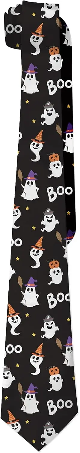 Funny Mens Tie Holiday Season Party Gifts Neckties for Halloween Thanksgiving Christmas