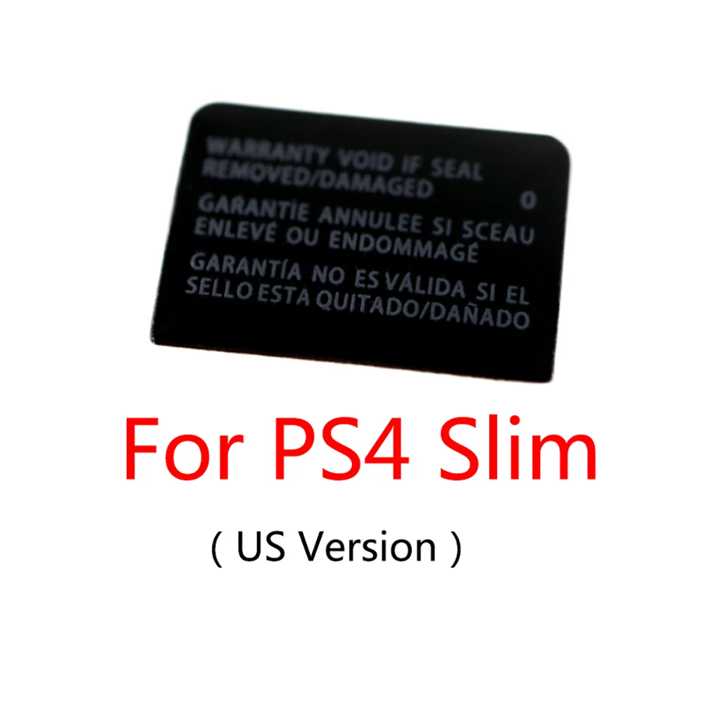 100Pcs/Set Label Sticker For PS4 Slim US Version Console Specialties Housing Seals Tamper-Proof Label Warranty Repair Sticker