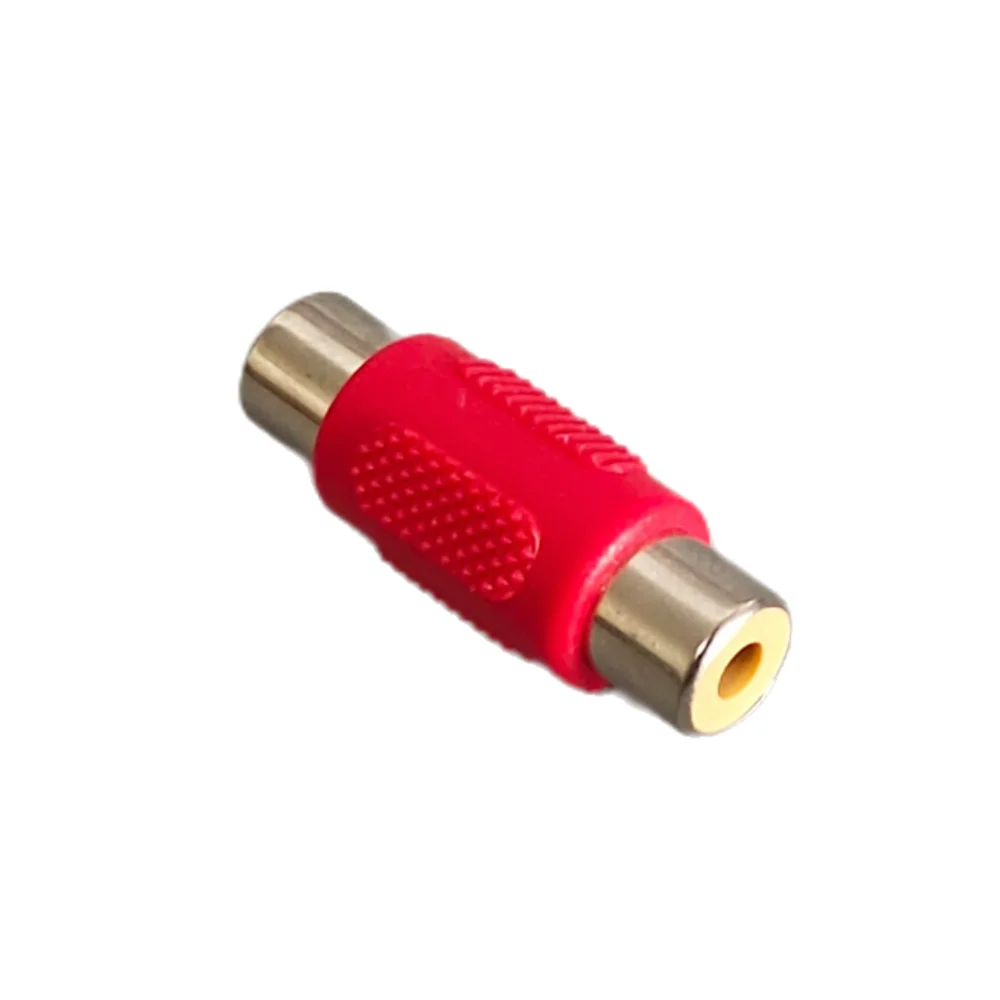 5PCS RCA Straight-through Audio and Video Female To Female Plug RCA Audio Lotus Butt Jack Socket Adapter Connector