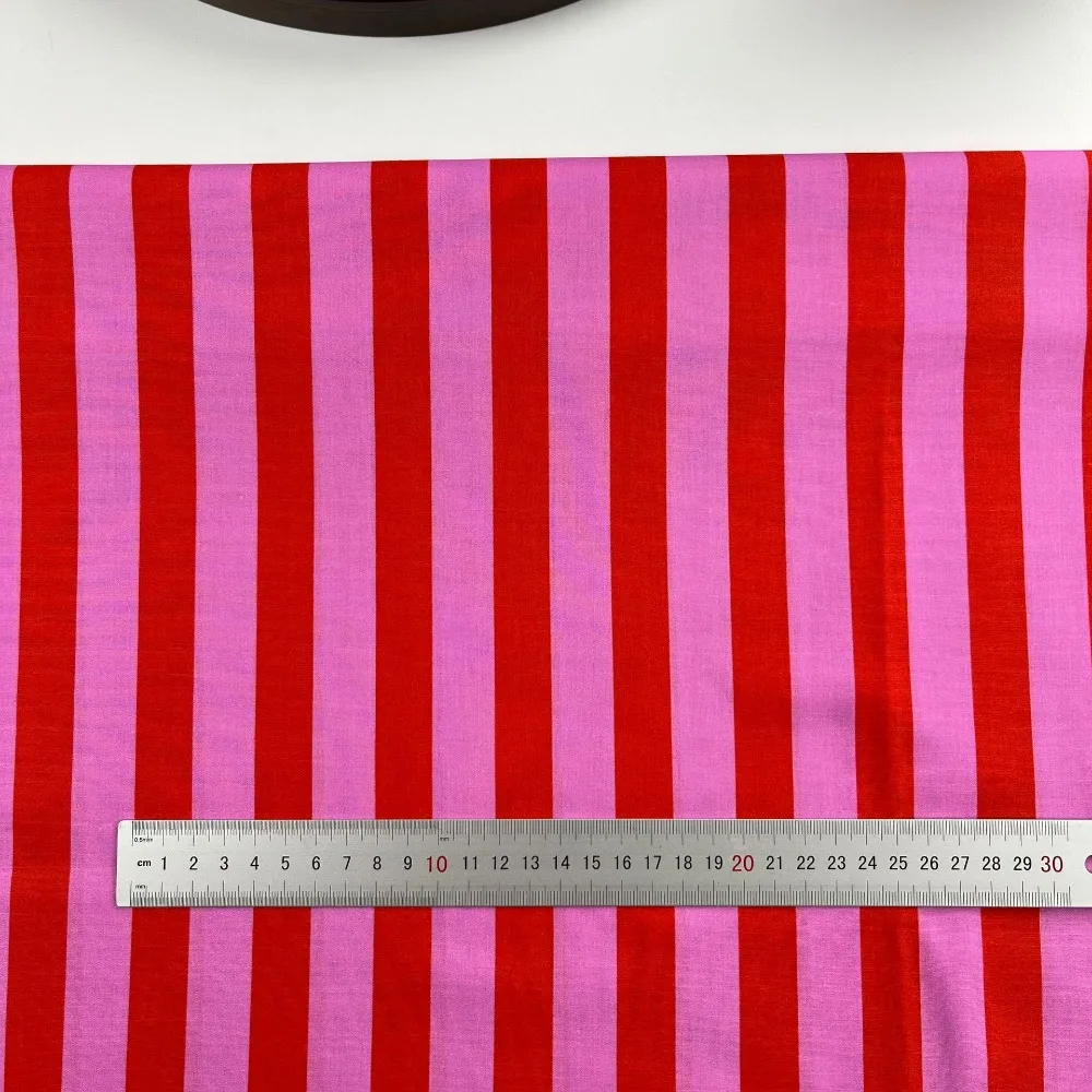 150*100cm verticale strepen stof katoen veelkleurig kleding naaimateriaal jurk tafelkleed kussen kleermakersstof - afbeelding 1