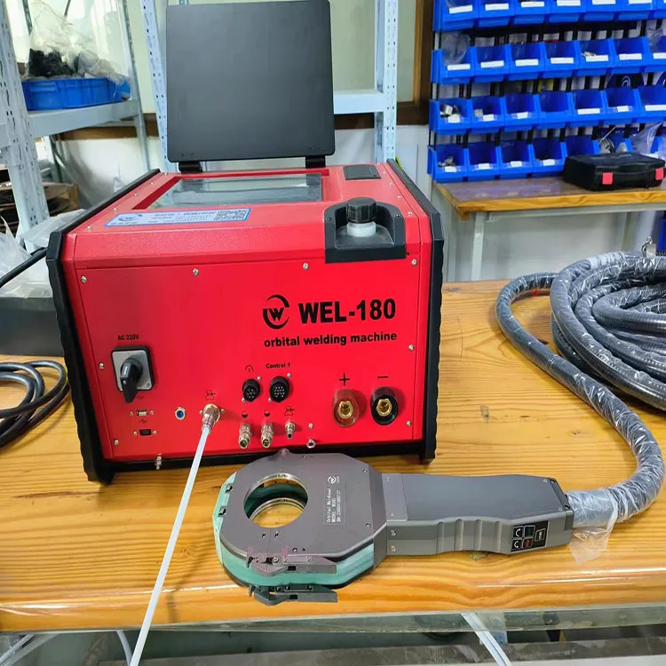 180 programmable power supply+WS80 welding handle sealed pipe welding, lightweight and portable, with even and beautiful weld