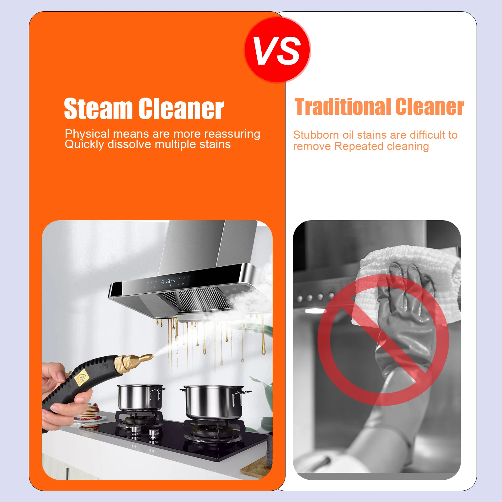 Limpiador a vapor portátil, máquina de limpieza a vapor de alta temperatura de 1500W, limpiador a vapor presurizado multiusos, 3,5bar, 50-400 ml/min