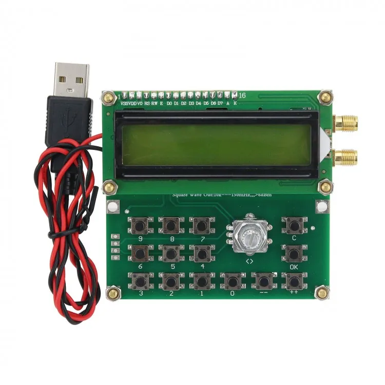 

Модуль генератора сигналов Si5351-2VFO-150, 2-канальный источник сигналов VFO-5351A V1.03, выход прямоугольного сигнала 10 кГц-150 МГц