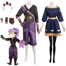 Amity Cosplay Women Costume Anime The Owl Cos House Roleplay Fantasia Tops Pants Dress Outfit Halloween Disguise Suit for Female